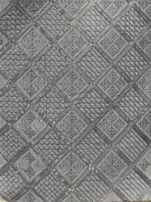 Ash Grey Royal Silk Set