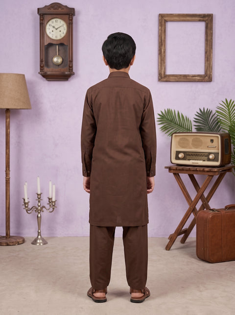 Ehraaz – Mocha Brown Shalwar Kameez