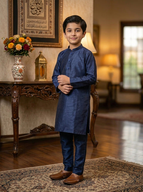 Blue Elegance Kurta Pajama