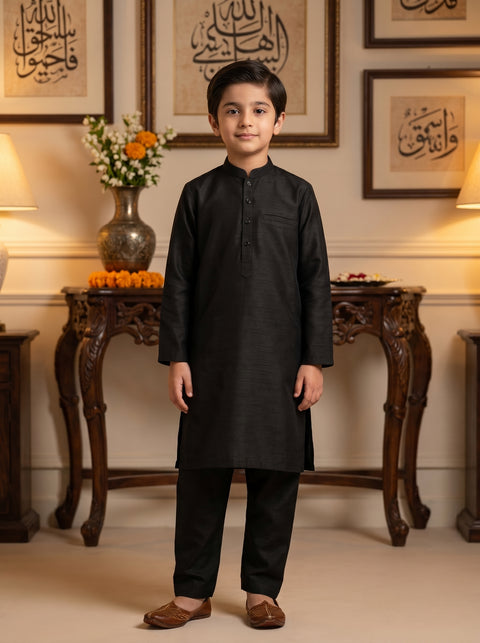 Royal Black Kurta Pajama