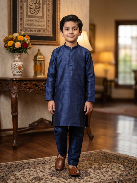 Blue Elegance Kurta Pajama