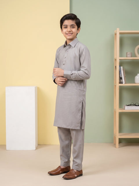 Ehraaz – Classic Grey Shalwar Kameez
