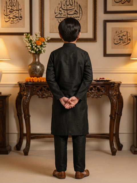 Royal Black Kurta Pajama