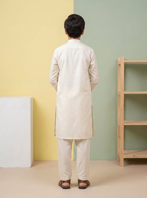 Ehraaz – Ivory Cream Shalwar Kameez