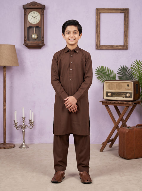 Ehraaz – Mocha Brown Shalwar Kameez