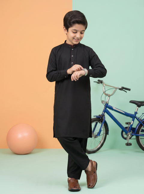 Ehraaz – Midnight Black Shalwar Kameez