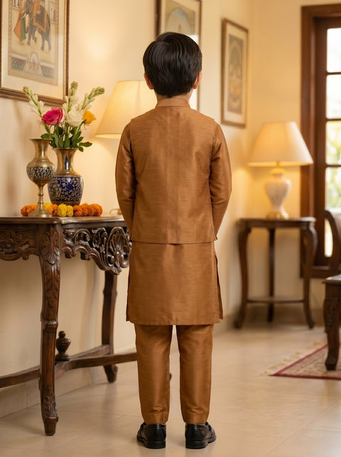 Golden Marwah Silk Set