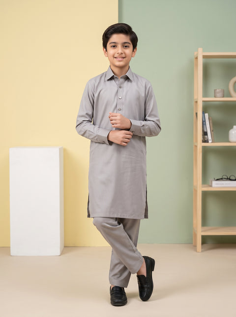 Ehraaz – Classic Grey Shalwar Kameez