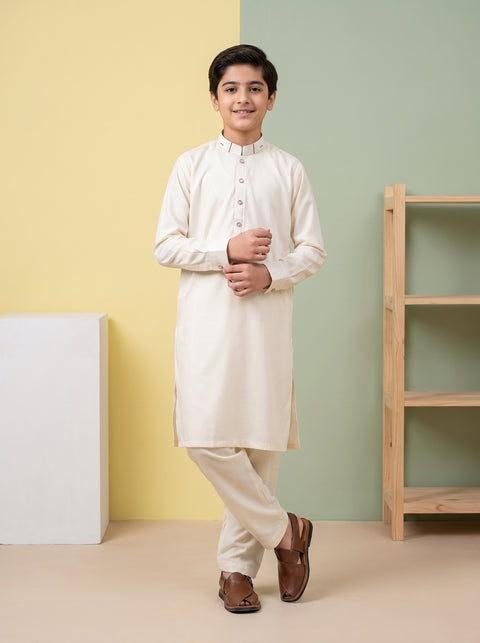 Ehraaz – Ivory Cream Shalwar Kameez
