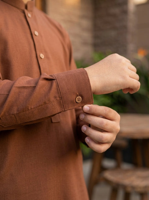 Ruhan – Walnut Brown Shalwar Kameez