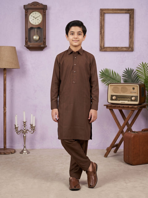 Ehraaz – Mocha Brown Shalwar Kameez