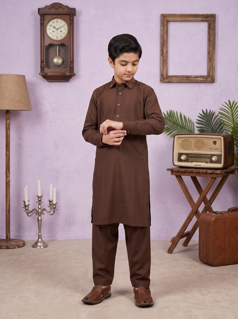 Ehraaz – Mocha Brown Shalwar Kameez