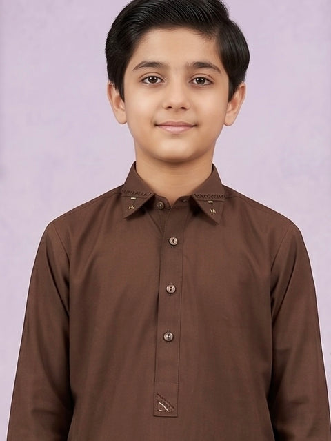 Ehraaz – Mocha Brown Shalwar Kameez