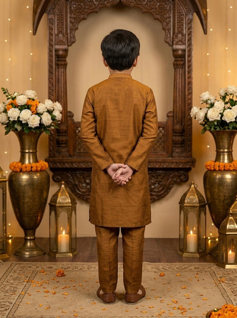 Copper Brown Kurta Pajama