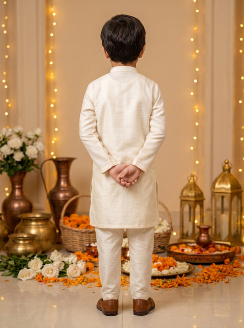 Pearl White Kurta Pajama