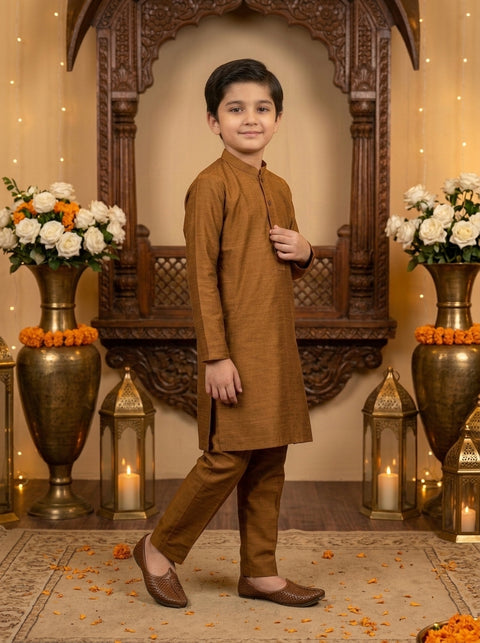 Copper Brown Kurta Pajama