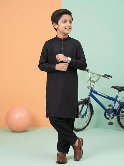 Ehraaz – Midnight Black Shalwar Kameez