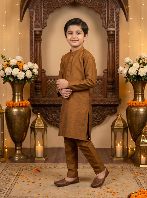 Copper Brown Kurta Pajama