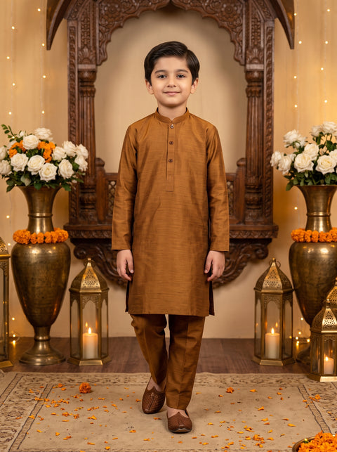 Copper Brown Kurta Pajama