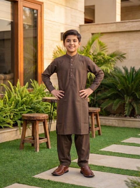 Ruhan – Mink Brown Shalwar Kameez