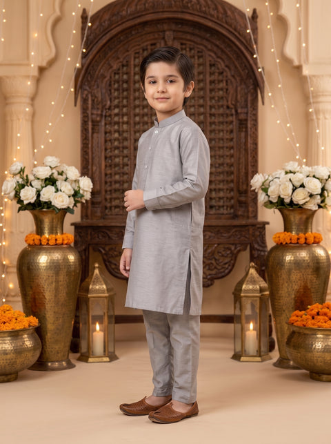 Pearl Grey Kurta Pajama