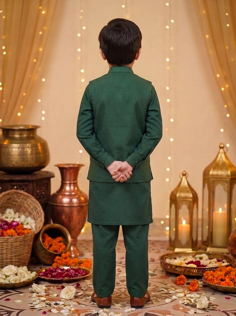 Emerald Golden Silk Kids Set