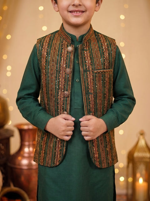Emerald Golden Silk Kids Set