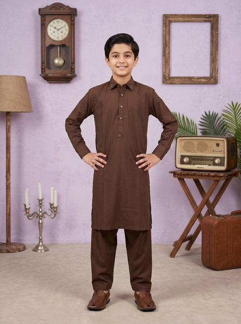 Ehraaz – Mocha Brown Shalwar Kameez