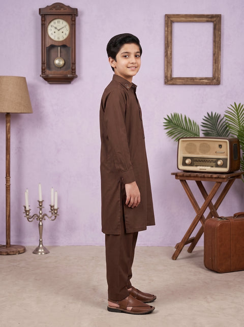 Ehraaz – Mocha Brown Shalwar Kameez
