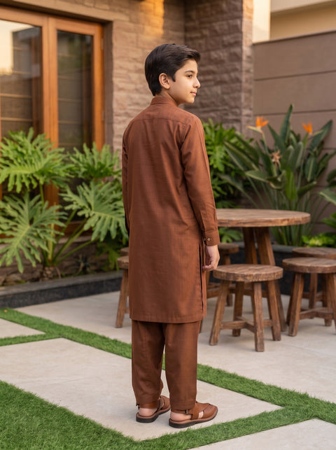 Ruhan – Walnut Brown Shalwar Kameez