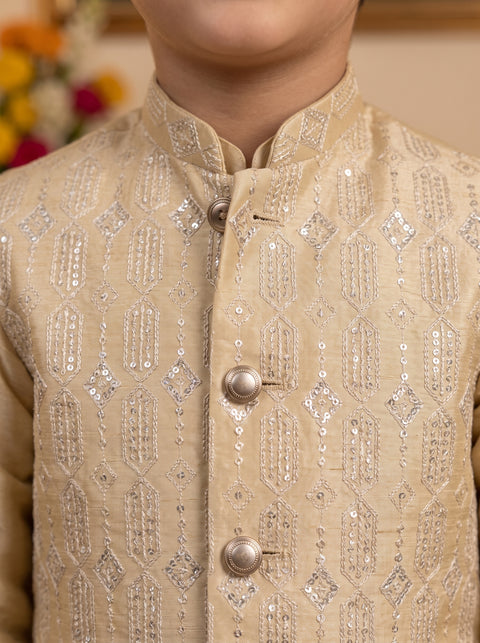 Beige Regal Silk Set