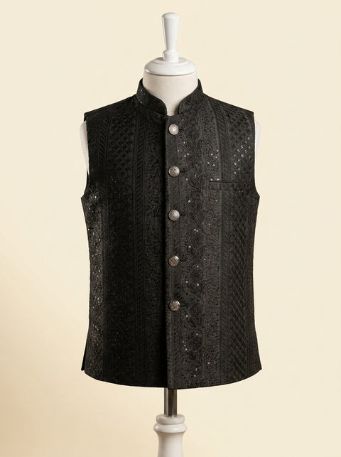 Regal Black Waistcoat