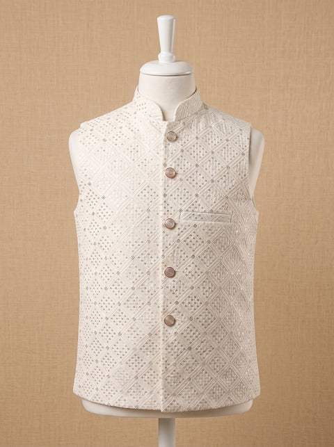 Ivory Elegance waistcoat