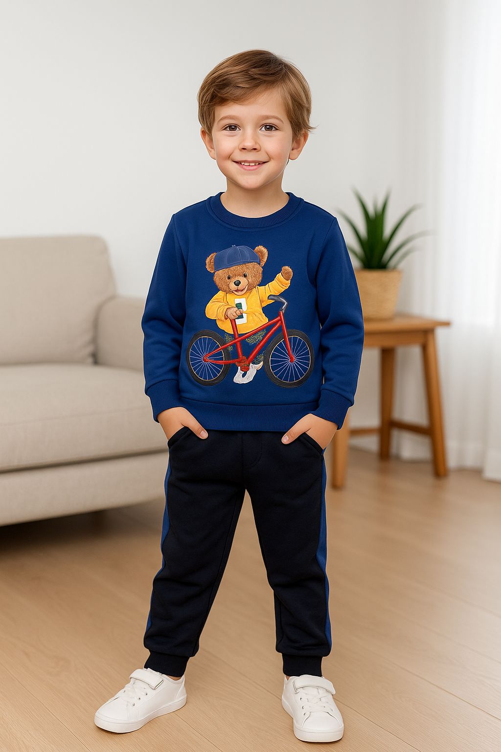 Cycling Bear Kids Tracksuit