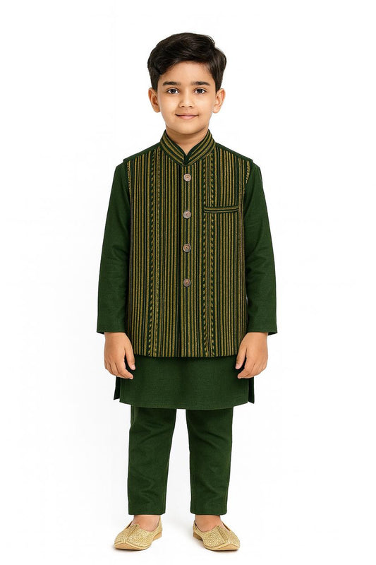 Emerald Golden Silk Kids Set