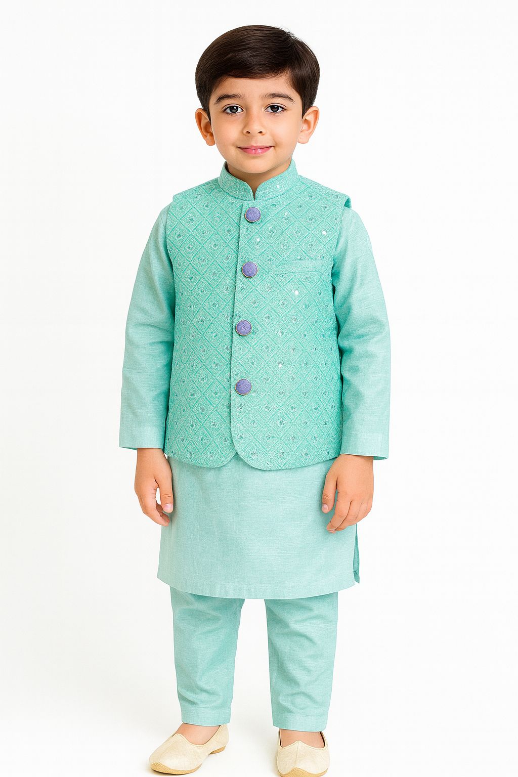 Ice Blue Royal Silk Set