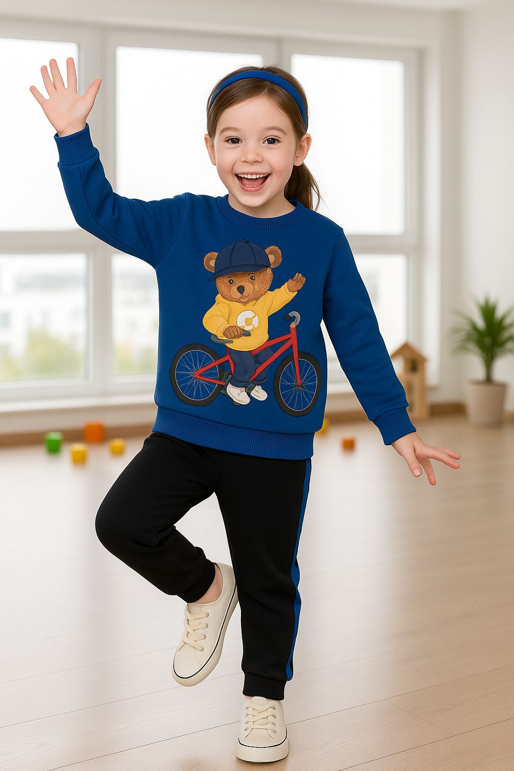Cycling Bear Kids Tracksuit