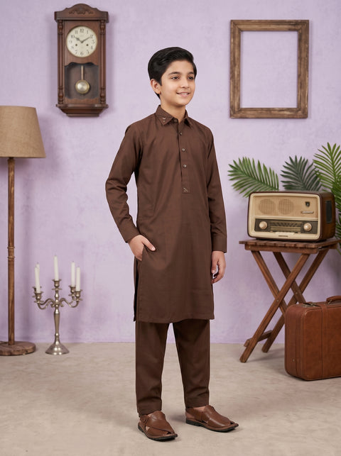Ehraaz – Mocha Brown Shalwar Kameez